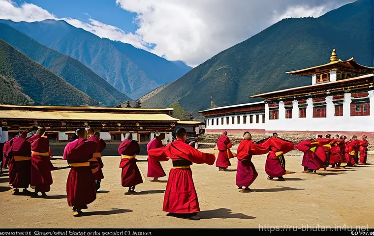 부탄 국민과 여행객의 상호 작용 - **Prompt 1: Warm Bhutanese Hospitality**
    "A candid, heartwarming scene showing a friendly intera...